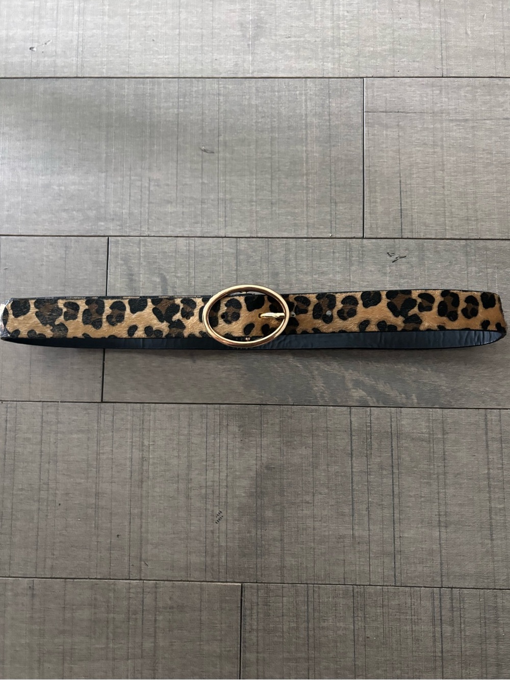 🔥BOGO🔥- Y2K Cheetah Girl Inspired Leopard Print Belt with Gold Oval Buckle